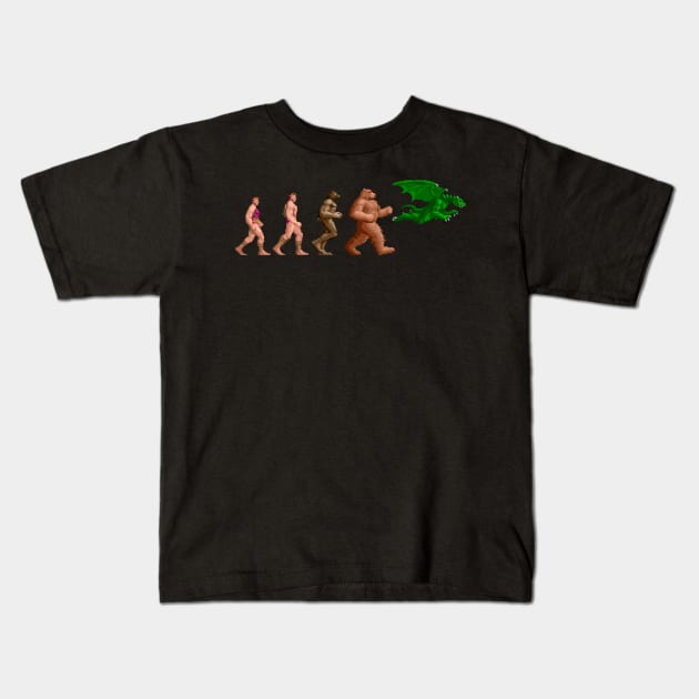 Altered Evolution Kids T-Shirt by demonigote